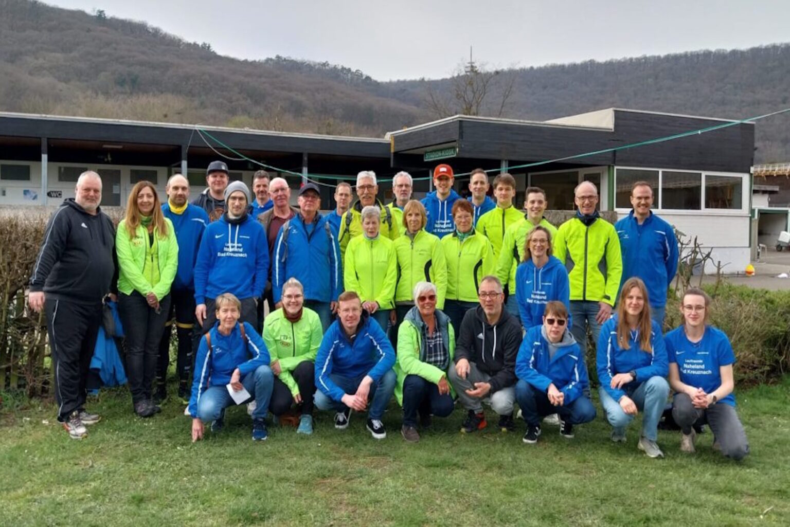 Mitglieder der Lauffreunde Naheland beim gemeinsamen Training